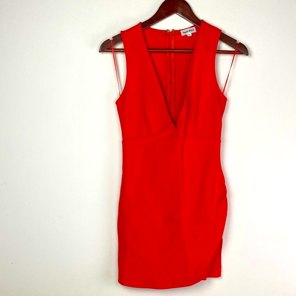 Superdown Vibrant Red Mini Dress